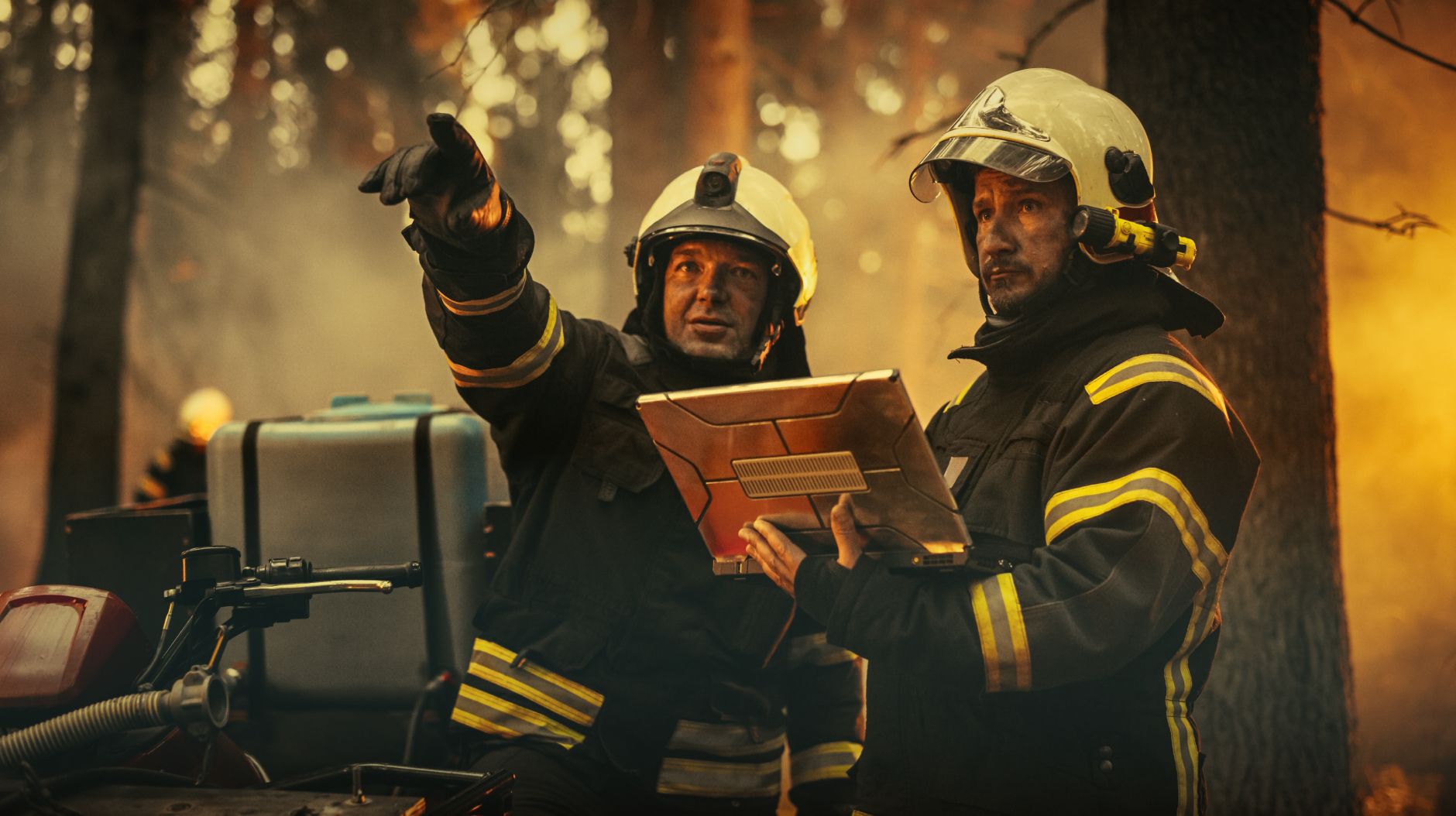 Fire fighters out on the field connected through Inseego devices